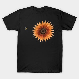 Bumble Bee and Sunflower Graphic T-Shirt